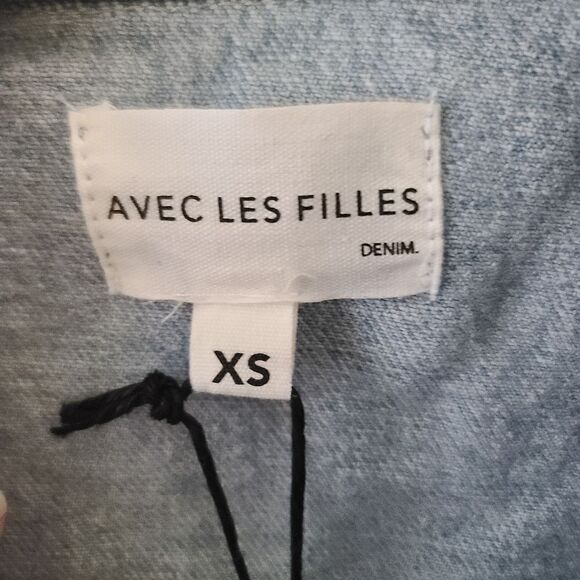 Avec Les Filles Dip Dye Jean Shacket - Picture 3 of 8
